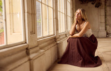 Load image into Gallery viewer, SHANTY: BRITTA DRESS - CHOCOLATE/NATURAL
