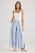 Load image into Gallery viewer, HOLIDAY: FLY AWAY PANT: BLUE MULTI STRIPE
