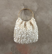 Load image into Gallery viewer, MOSS GROTTO: AVANI SEQUIN BANGLE BAG - CREAM
