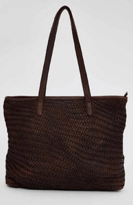 HOLIDAY:AMALFI TOTE BAG - CHOCOLATE