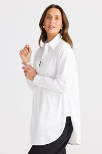 BRAVE & TRUE: AVA SHIRT - WHITE