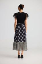 Load image into Gallery viewer, BRAVE &amp; TRUE: ELLODY MIDI SKIRT - SPOT STRIPE
