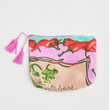 Load image into Gallery viewer, HOLIDAY: STELLA  CLUTCH - CHILLI PRINT (SALE)
