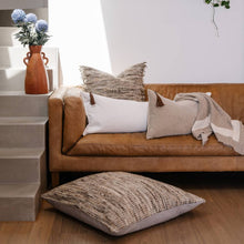 Load image into Gallery viewer, EADIE: AGNES CUSHION - MINK/OFF WHITE   (This product is available for CLICK + COLLECT only!)
