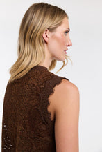 Load image into Gallery viewer, 365 DAYS: PHILLIPA LACE &amp; LOCKET TANK - CHOCOLATE

