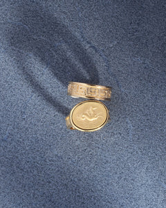 TEMPLE OF THE SUN: POSEIDON RING - GOLD VERMEIL