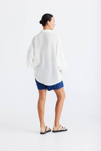 BRAVE & TRUE: MONTY SHIRT - WHITE