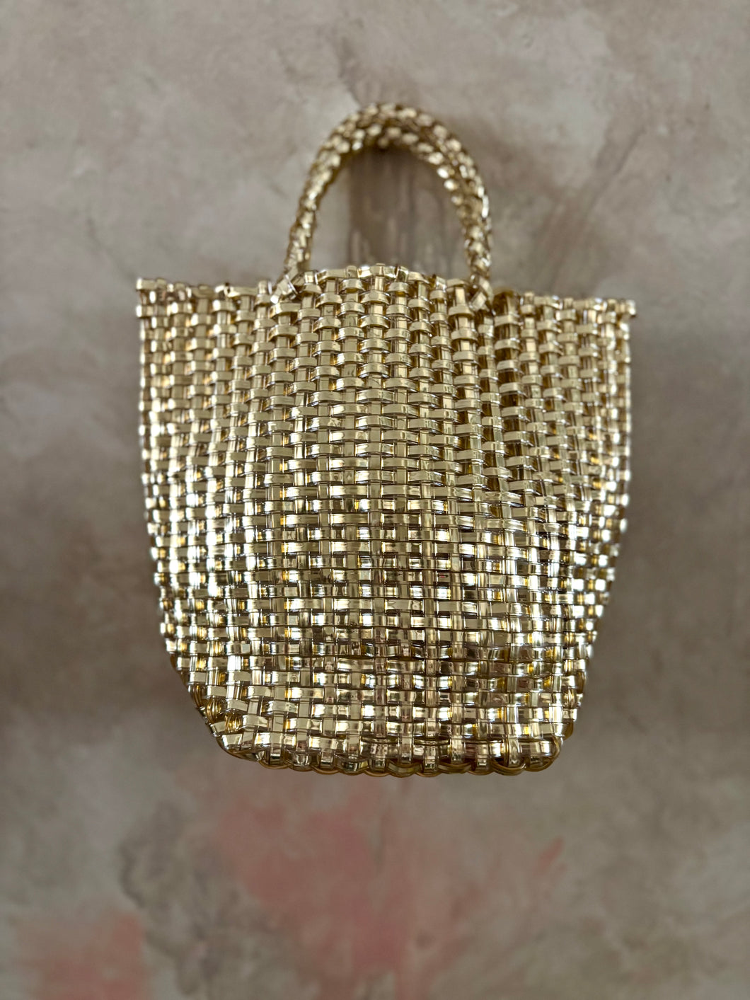 MOSS GROTTO: ORIANA MINI TOTE - GOLD