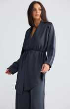 Load image into Gallery viewer, BRAVE &amp; TRUE: KALEIGH WRAP TOP - GRAPHITE
