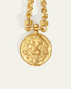 TEMPLE OF THE SUN: LEON NECKLACE - GOLD VERMEIL