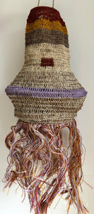 CASA BONITA: ARTISAN HAND CROCHET FIQUE AGAVE LIGHT SHADE - FRINGE