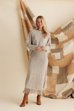 Load image into Gallery viewer, SHANTY: SEVILLE KNIT SKIRT - OATMEAL- SALE
