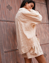 Load image into Gallery viewer, TALISMAN: BODHI SHIRT-NATURAL STRIPE
