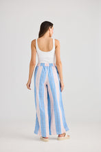 Load image into Gallery viewer, HOLIDAY: FLY AWAY PANT: BLUE MULTI STRIPE
