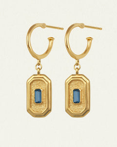 TEMPLE OF THE SUN- BYZANTINE EARRINGS-GOLD VERMEIL