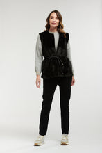 Load image into Gallery viewer, URBAN LUXURY: CELINE GILET FAUX FUR - BLACK
