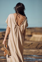 Load image into Gallery viewer, MAMAPAPA: AVIGNON T-SHIRT DRESS - BEIGE
