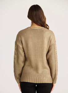 BRAVE & TRUE: SATELLITE KNIT- METALLIC BRONZE
