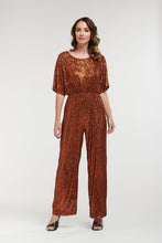 Load image into Gallery viewer, URBAN LUXURY: SEQUIN JUMPSUIT- COPPER -SALE
