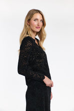 Load image into Gallery viewer, 365 DAYS: KELLY LACE &amp; LOCKET LONG SLEEVE TOP - BLACK
