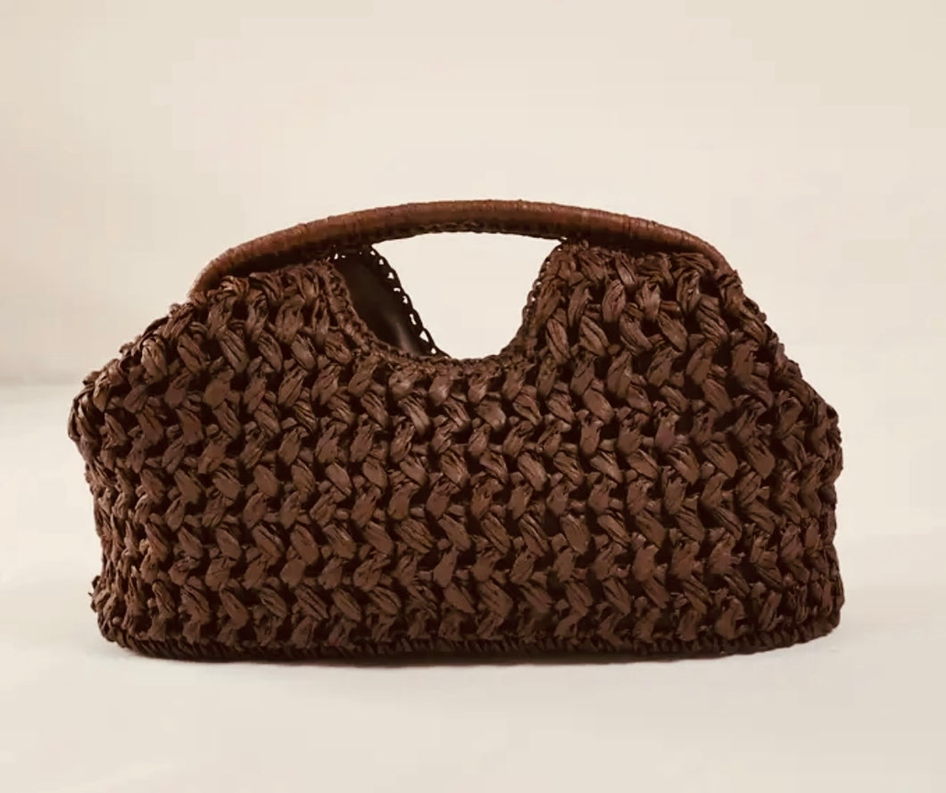 MISS MOSS: JULIETTE CLUTCH - CHOCOLATE