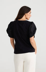 BRAVE & TRUE: ABIGAIL TEE - BLACK