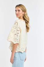 Load image into Gallery viewer, 365 DAYS: ANNIE EMBROIDERED TOP - ANTIQUE CREAM
