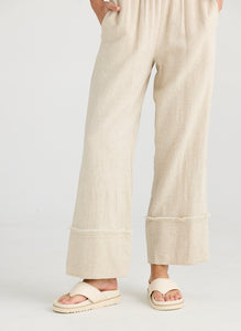 SHANTY: SIENNA PANT - NATURAL JAQUARD