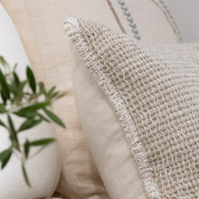 Load image into Gallery viewer, EADIE: SOLENNE LOOM CUSHIONS - NATURAL (This product is available for CLICK + COLLECT only!)
