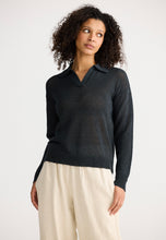 Load image into Gallery viewer, SHANTY: TIERRA KNIT TOP - CHARCOAL
