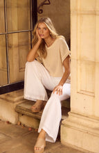 Load image into Gallery viewer, SHANTY: ISSA KNIT TEE - NATURAL
