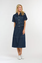 Load image into Gallery viewer, 365 DAYS: EASTON DENIM SKIRT - INDIGO
