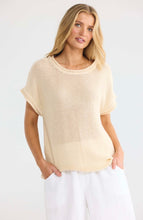 Load image into Gallery viewer, SHANTY: ISSA KNIT TEE - NATURAL
