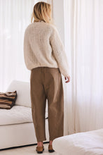 Load image into Gallery viewer, MAMAPAPA: BONBON FRILL STRIPE BLOUSE - OFF WHITE
