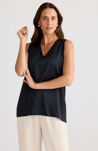 BRAVE & TRUE: CELINE TOP - BLACK