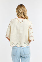Load image into Gallery viewer, 365 DAYS: ANNIE EMBROIDERED TOP - ANTIQUE CREAM
