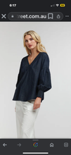 Load image into Gallery viewer, 365 DAYS: RUBY SHIRRED TOP - DENIM SALE
