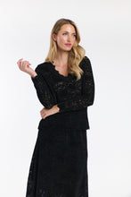 Load image into Gallery viewer, 365 DAYS: KELLY LACE &amp; LOCKET LONG SLEEVE TOP - BLACK
