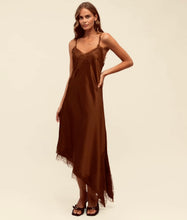 Load image into Gallery viewer, MOSS GROTTO: TATIANA CAMISOLE SLIP DRESS - CHOCOLATE
