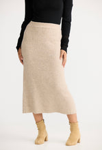 Load image into Gallery viewer, SHANTY: LUCERNE KNIT SKIRT - OATMEAL
