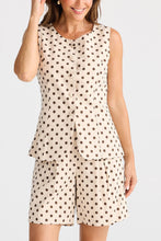 Load image into Gallery viewer, BRAVE &amp; TRUE: EDEN SHORT - CHOCOLATE POLKA DOT
