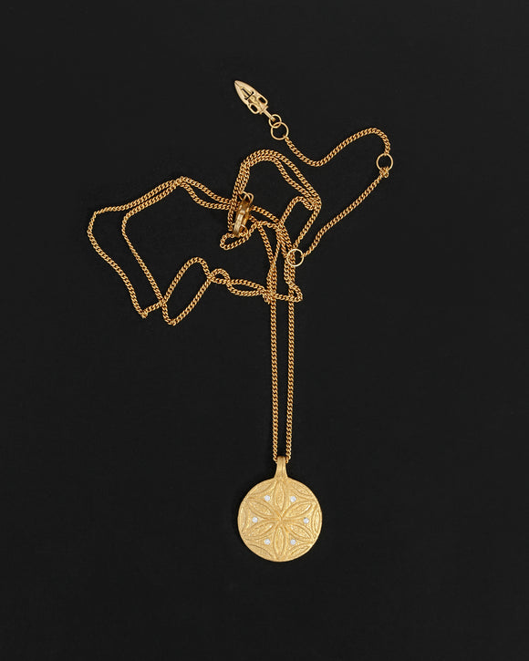 TEMPLE OF THE SUN: SEED OF LIFE NECKLACE - GOLD VERMEIL