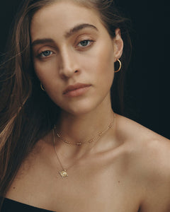 TEMPLE OF THE SUN: REIGN OVAL NECKLACE - GOLD VERMEIL