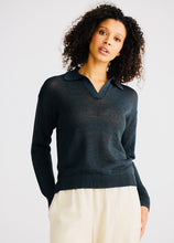 Load image into Gallery viewer, SHANTY: TIERRA KNIT TOP - CHARCOAL
