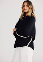 Load image into Gallery viewer, HOLIDAY: CLIFFSIDE SHIRT - BLACK W/-NATURAL
