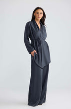 Load image into Gallery viewer, BRAVE &amp; TRUE: KALEIGH WRAP TOP - GRAPHITE
