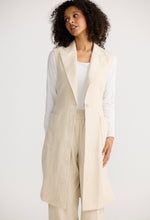 Load image into Gallery viewer, SHANTY: NOA LONG VEST - NATURAL
