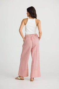 BRAVE & TRUE: PORTIA PANTS - RED STRIPE