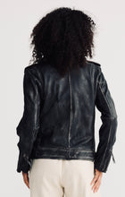 Load image into Gallery viewer, SHANTY: EASTON BIKER JACKET - VINTAGE WORN BLACK
