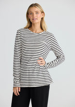 Load image into Gallery viewer, HOMELOVE: SANA  L/S TOP - STRIPE
